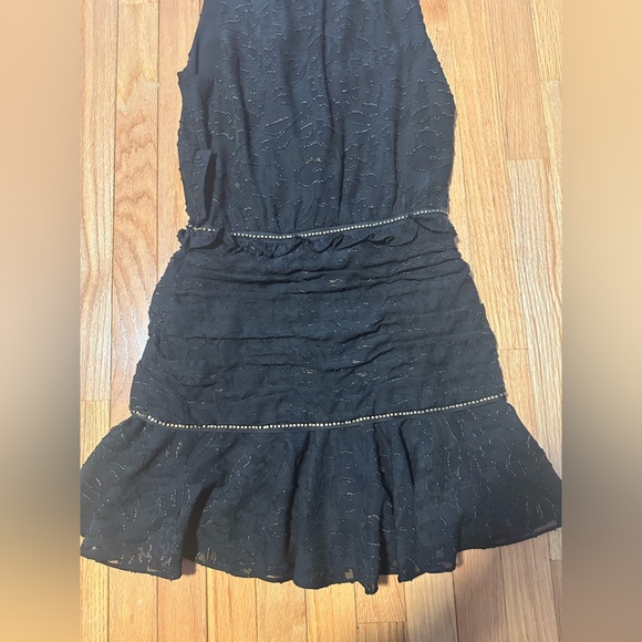 Ramy Brook Elegant Black and Gold Sleeveless Dress Size 0 - Picture 9 of 10